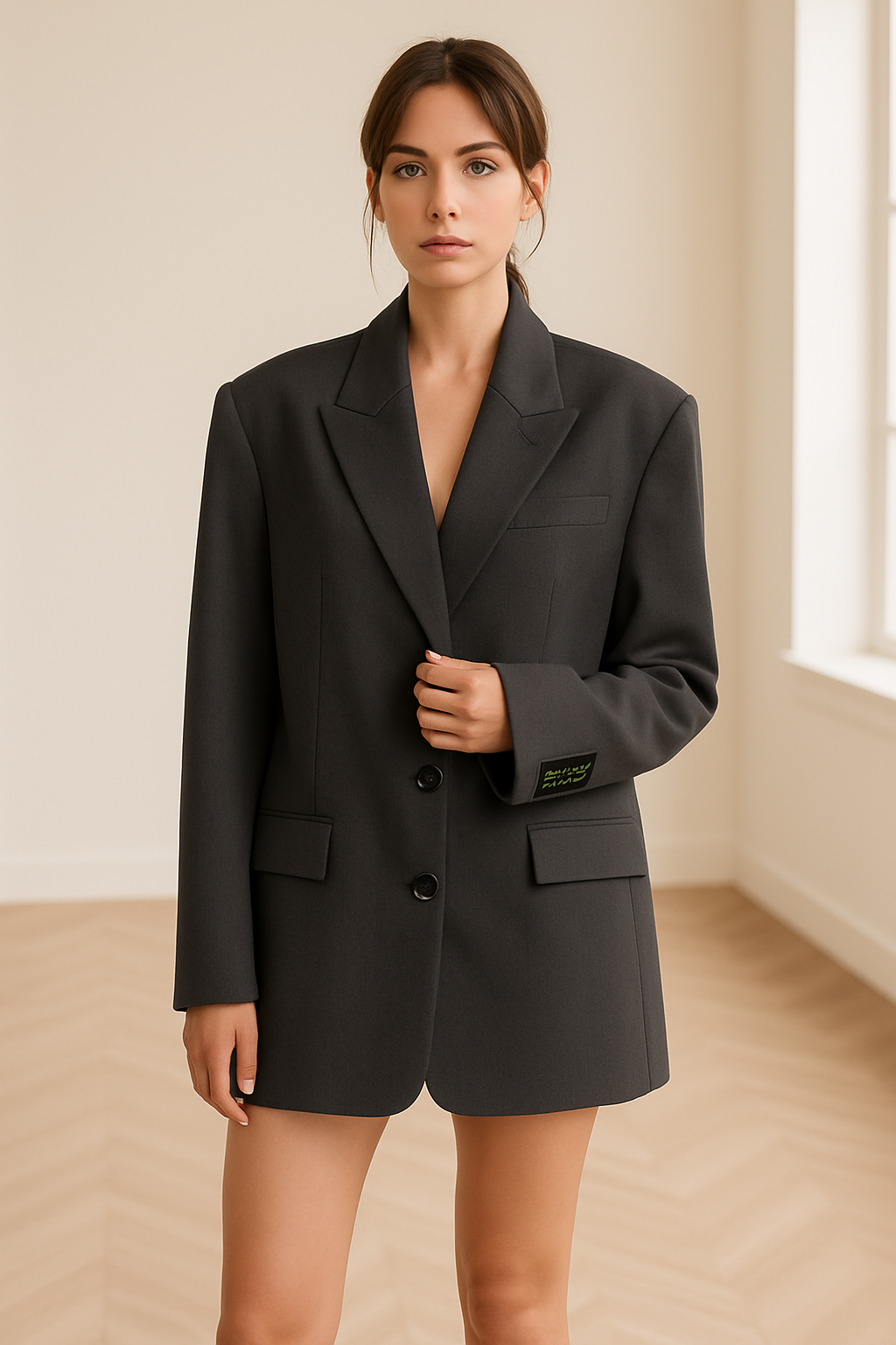 Women’s Oversized Blazer | Classic Long Sleeve Jacket