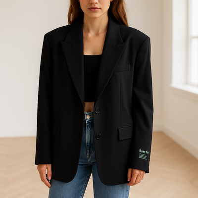 Women’s Oversized Blazer | Classic Long Sleeve Jacket