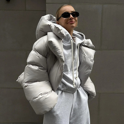 Women’s Oversized Puffer Jacket | Warm Quilted Winter Coat
