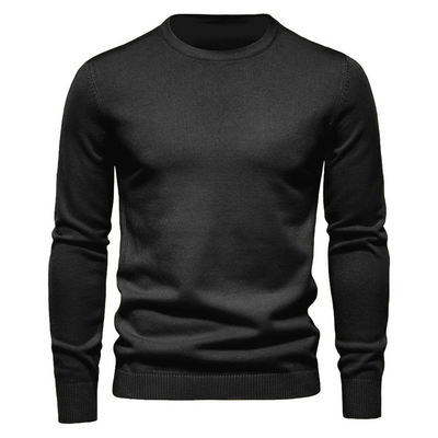 Men’s Knitted Pullover | Soft Cotton Crew Neck