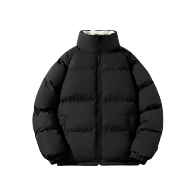 Men’s Fleece Lined Puffer Jacket | Warm Windproof Winter Coat