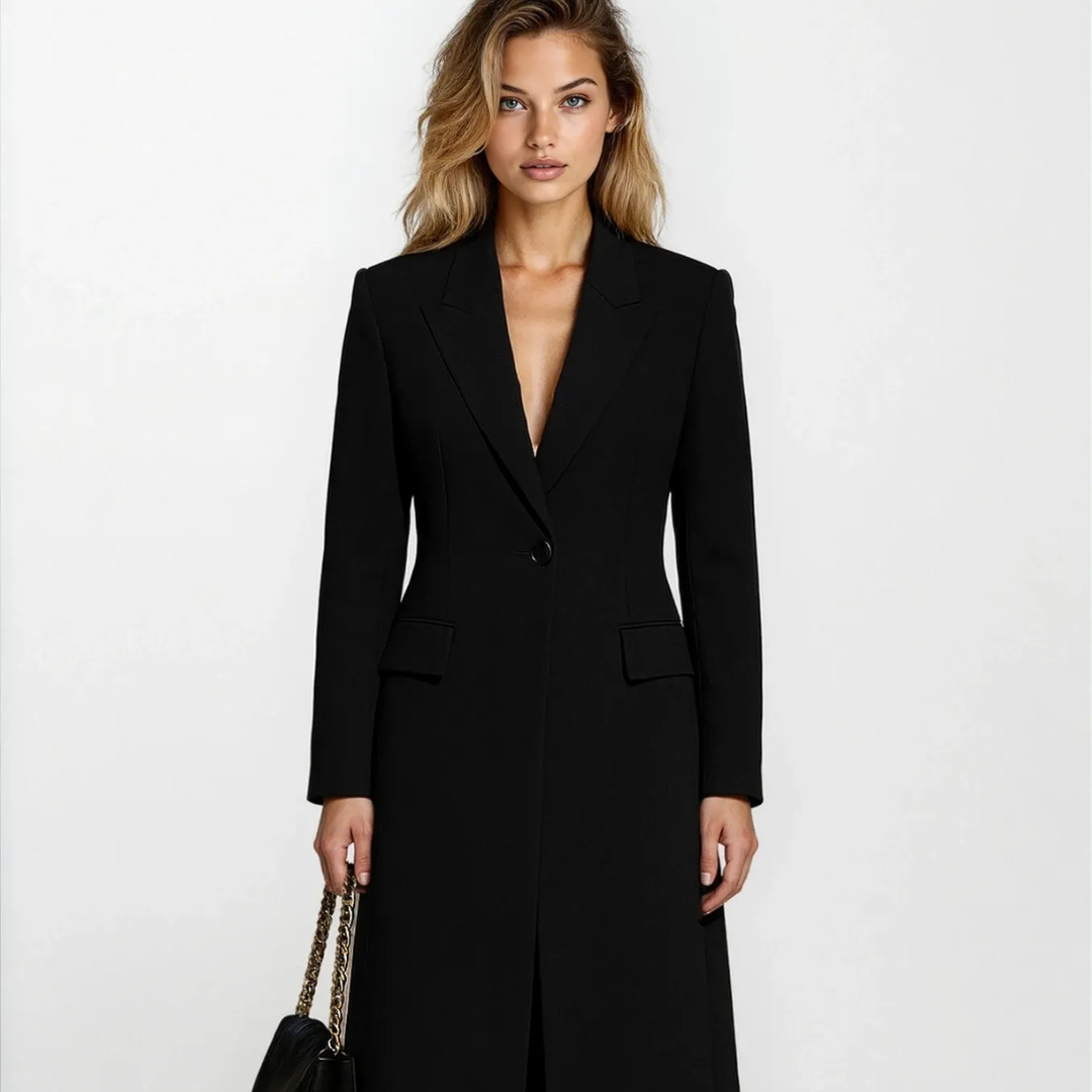 Women’s Long Wool Trench Coat | Classic Belted Winter Jacket