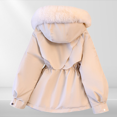 Women’s Down Jacket | Detachable Collar Long Winter Coat