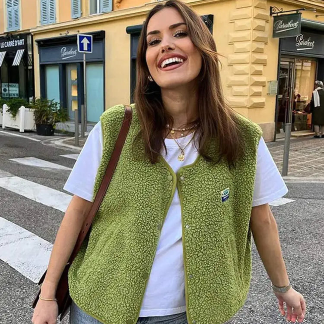 Women’s Wool Blend Vest | Button Front Bodywarmer