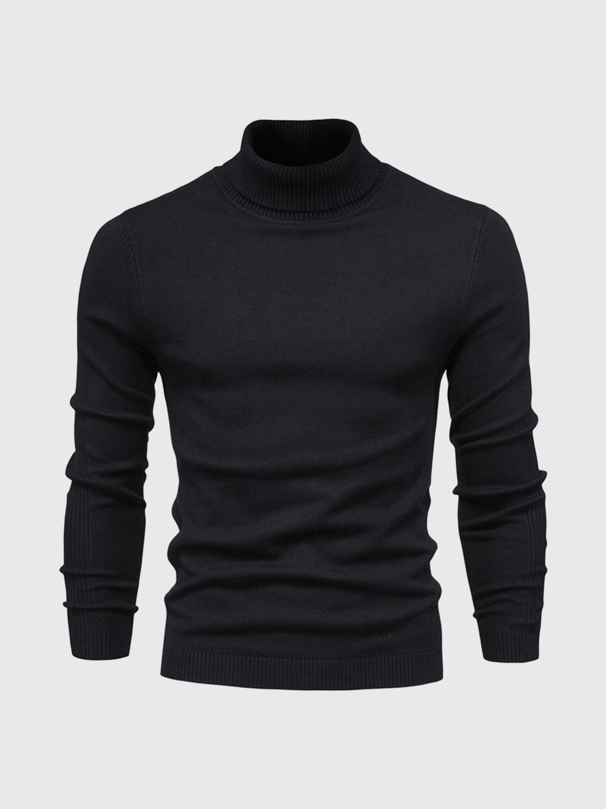 Men’s Turtleneck Jumper | Washable Cotton Knit