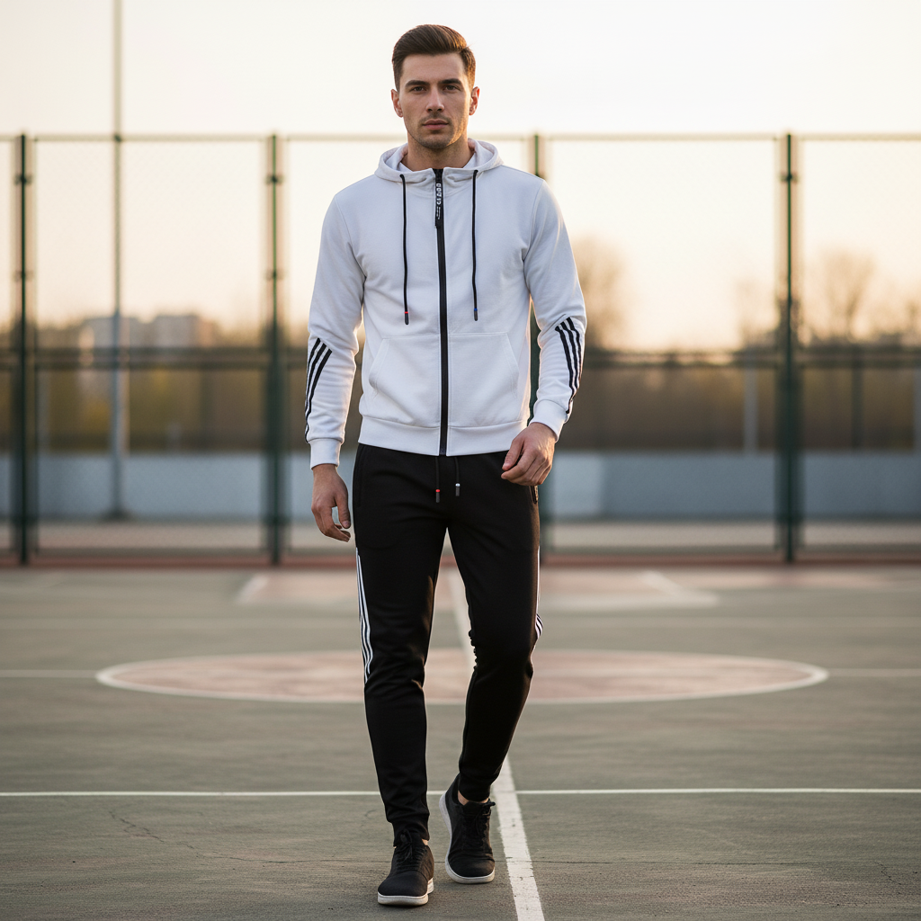 Men’s Tracksuit Set | Zip Up Hoodie & Joggers