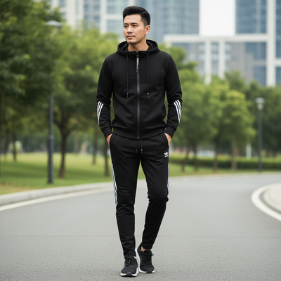 Men’s Tracksuit Set | Zip Up Hoodie & Joggers
