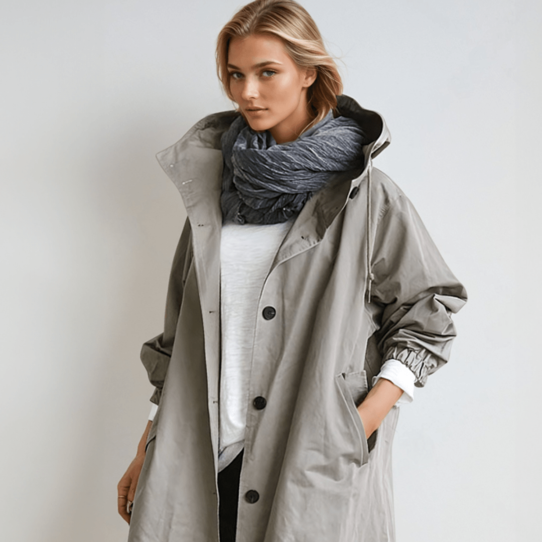 Women’s Waterproof Trench Coat | Long Belted Rain Jacket