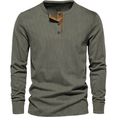 Men’s Long Sleeve T-Shirt | Soft Cotton Casual Top