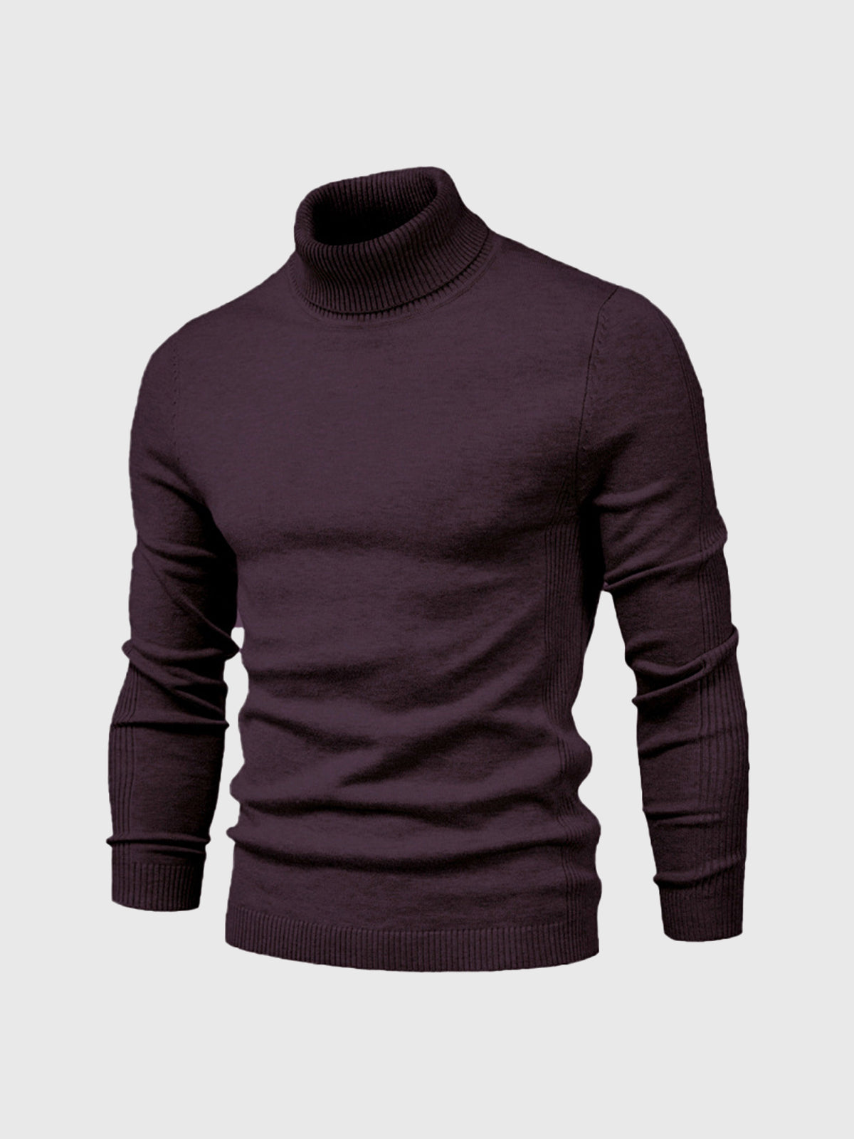 Men’s Turtleneck Jumper | Washable Cotton Knit