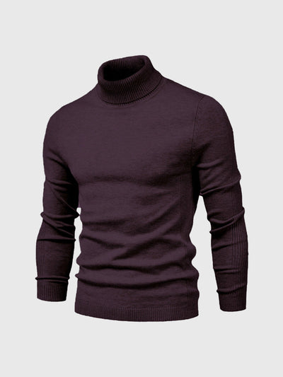 Men’s Turtleneck Jumper | Washable Cotton Knit