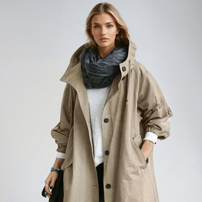 Women’s Waterproof Trench Coat | Long Belted Rain Jacket