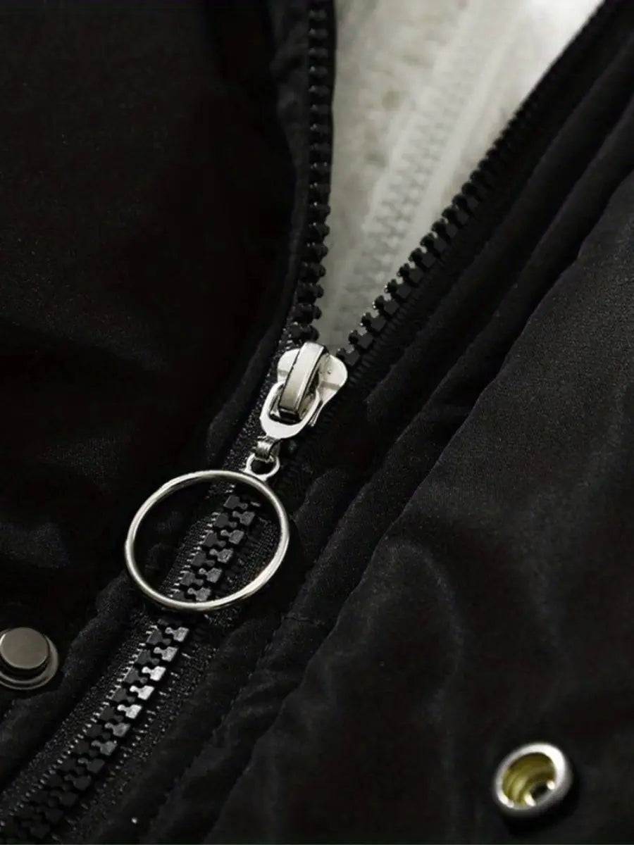 Women’s Warm Winter Jacket | Zip Up Padded Coat