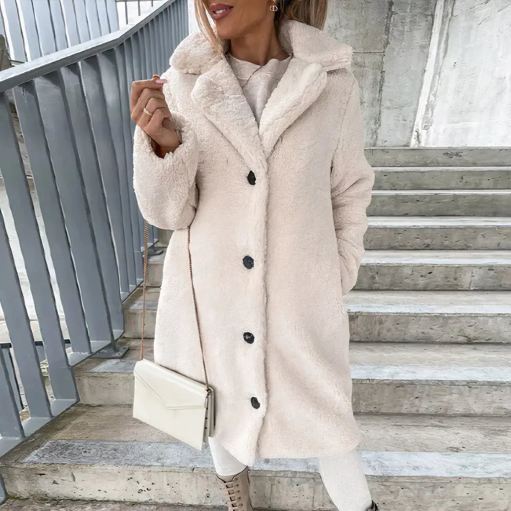 Women’s Teddy Coat | Soft Fleece Long Winter Jacket