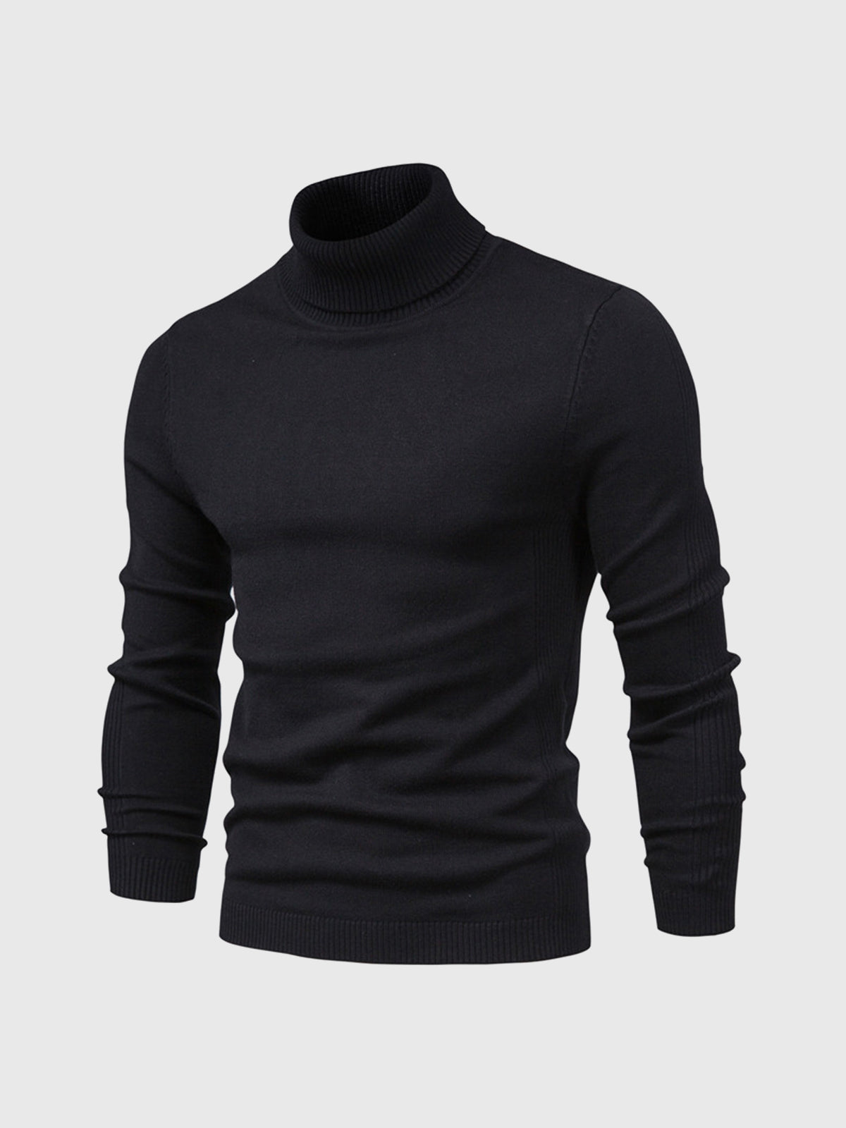 Men’s Turtleneck Jumper | Washable Cotton Knit