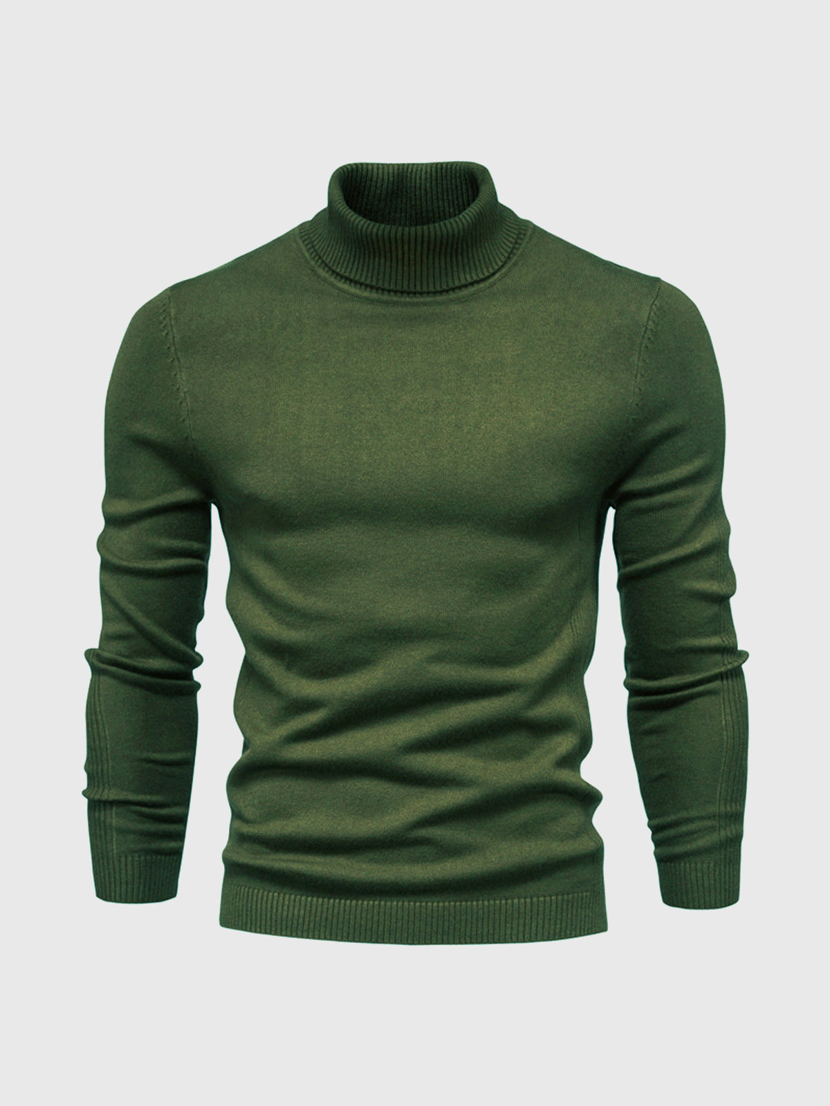 Men’s Turtleneck Jumper | Washable Cotton Knit
