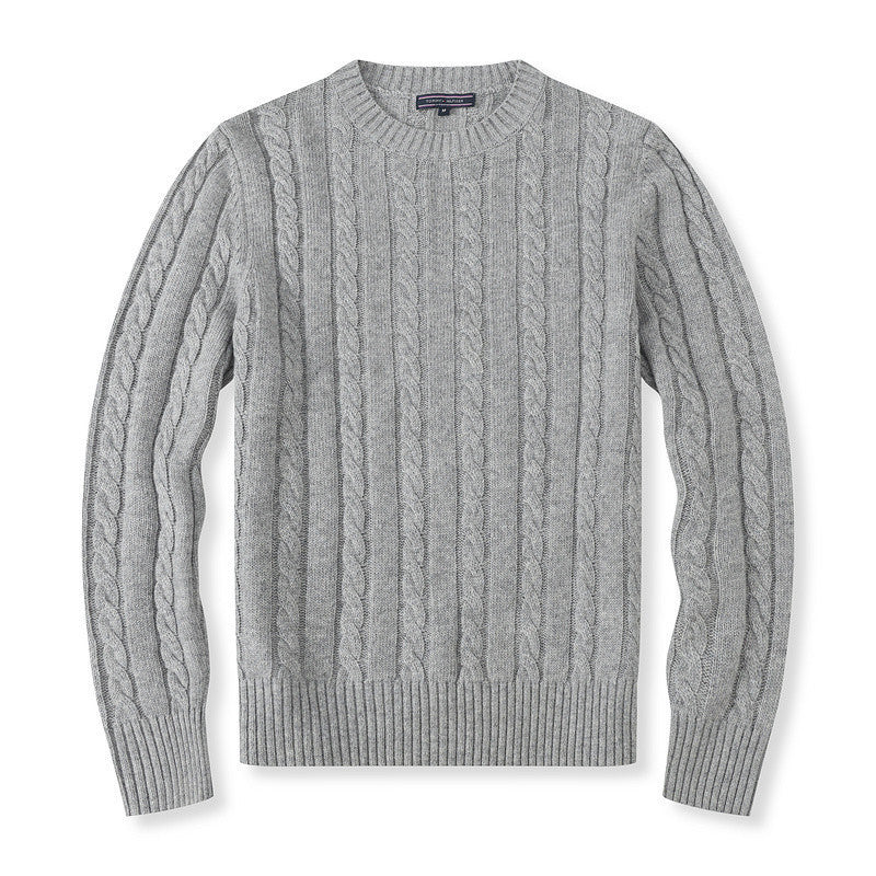 Women’s Cable Knit Sweater | Classic Cotton Crewneck Jumper