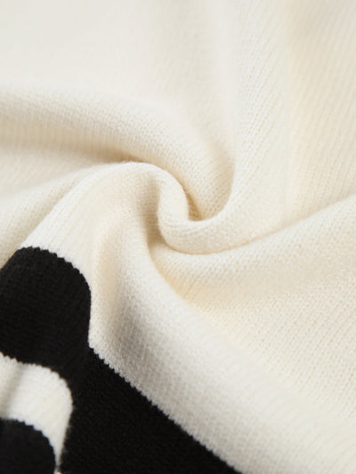 Women’s Striped Mock Neck Sweater | Soft Knit Long Sleeve Pullover