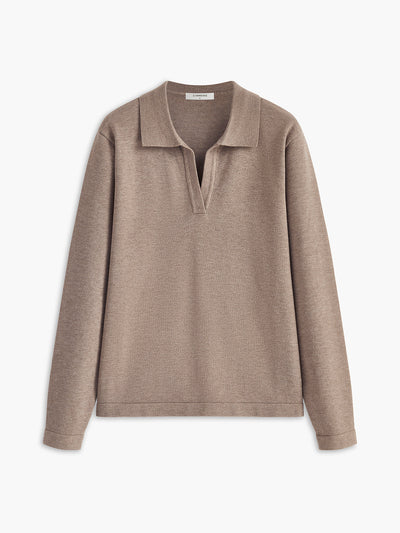 Women’s Collared Pullover Sweater | Soft Knit Long Sleeve Top