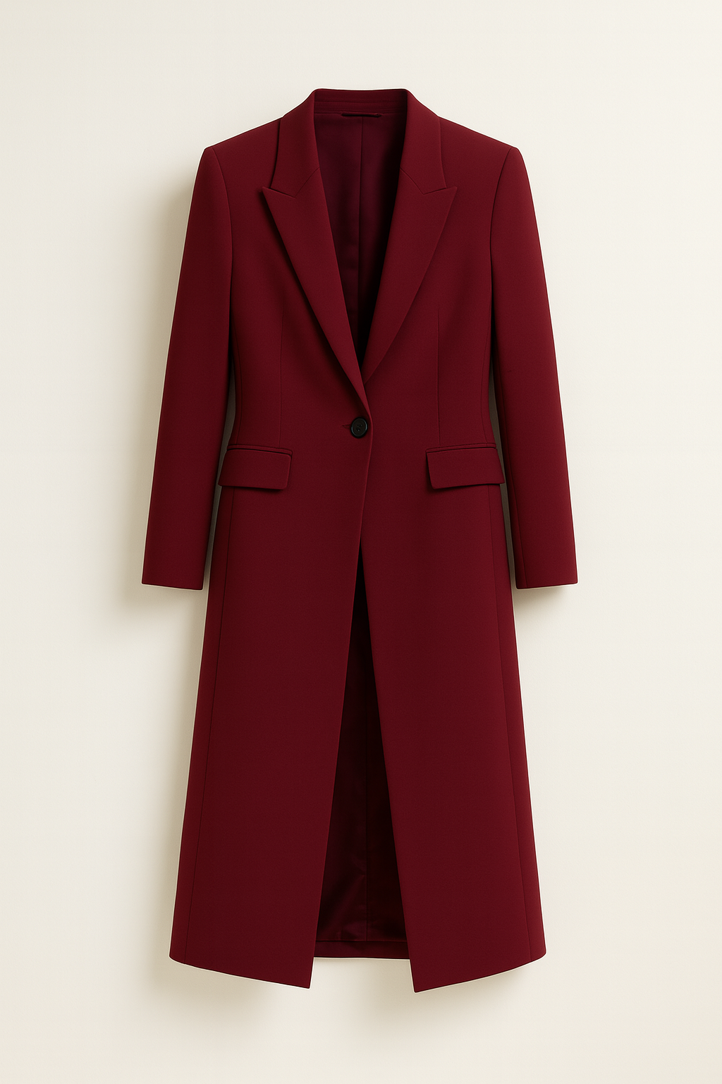 Women’s Long Wool Trench Coat | Classic Belted Winter Jacket