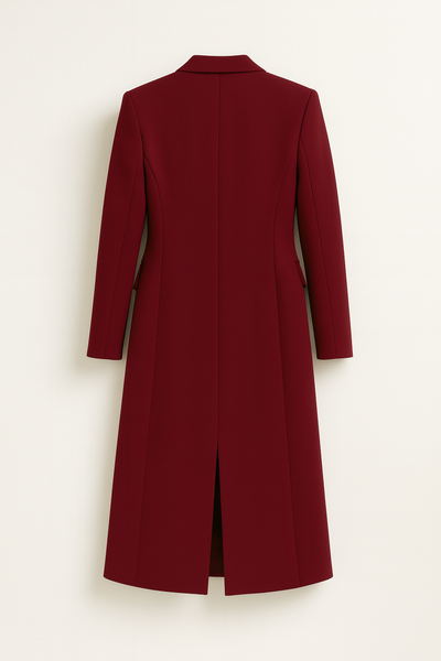 Women’s Long Wool Trench Coat | Classic Belted Winter Jacket