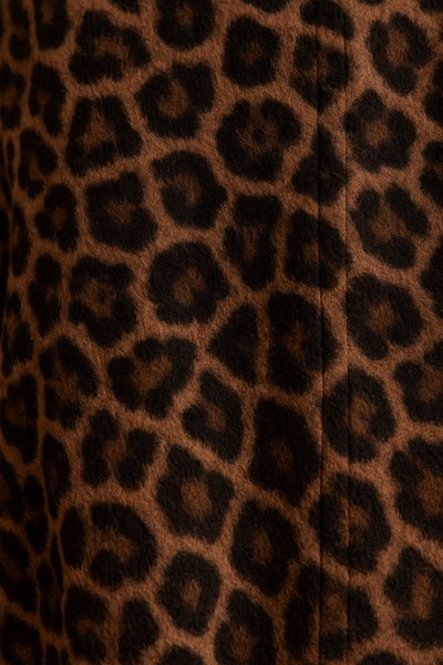 Women’s Leopard Print Bomber Jacket | Faux Fur Winter Coat