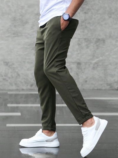 Men’s Stretch Trousers | Slim Fit Casual Pants