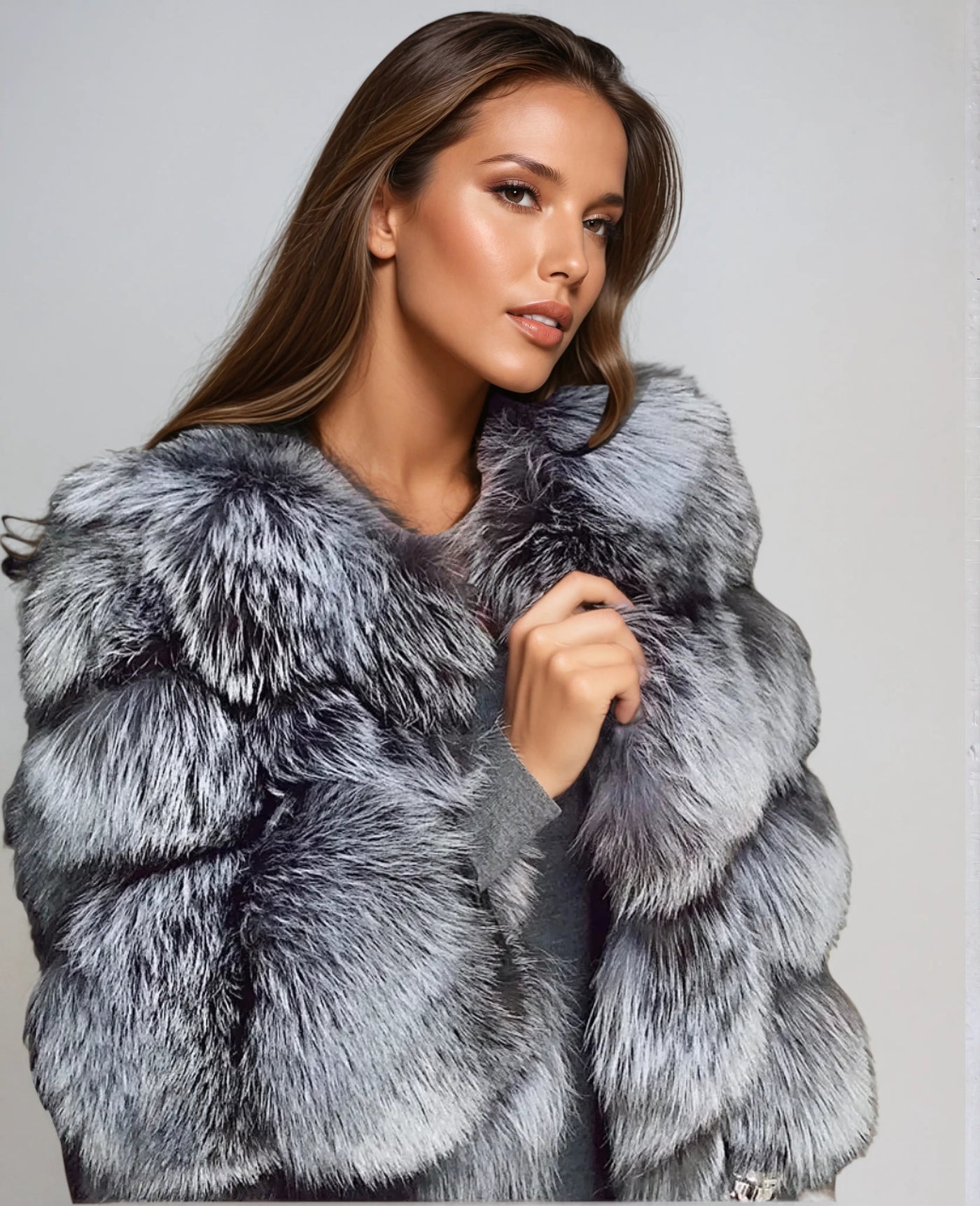 Women’s Faux Fur Coat | Elegant Soft Long Winter Jacket