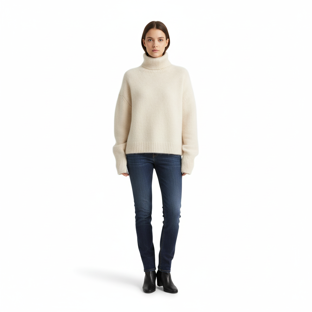 Women’s Cashmere Turtleneck Jumper | Soft & Warm Pullover
