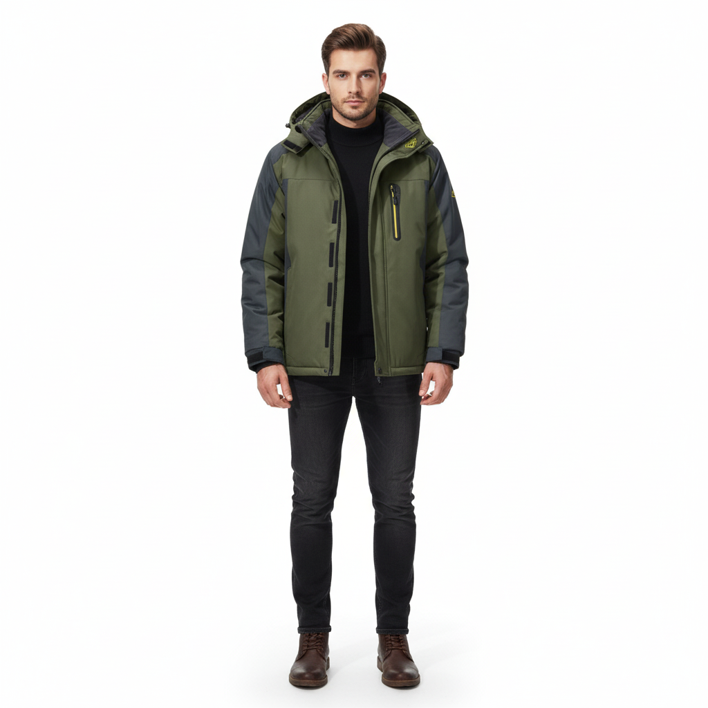 Men’s Waterproof Winter Jacket | Warm Cotton Casual Coat