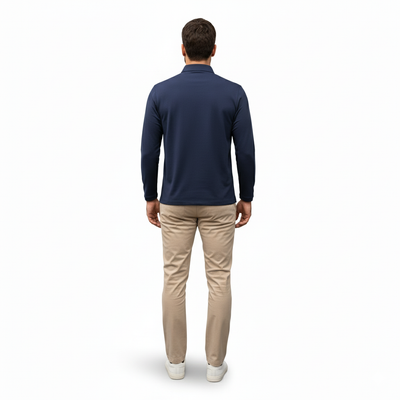 Men’s Long Sleeve Polo Shirt | Chest Pocket Design