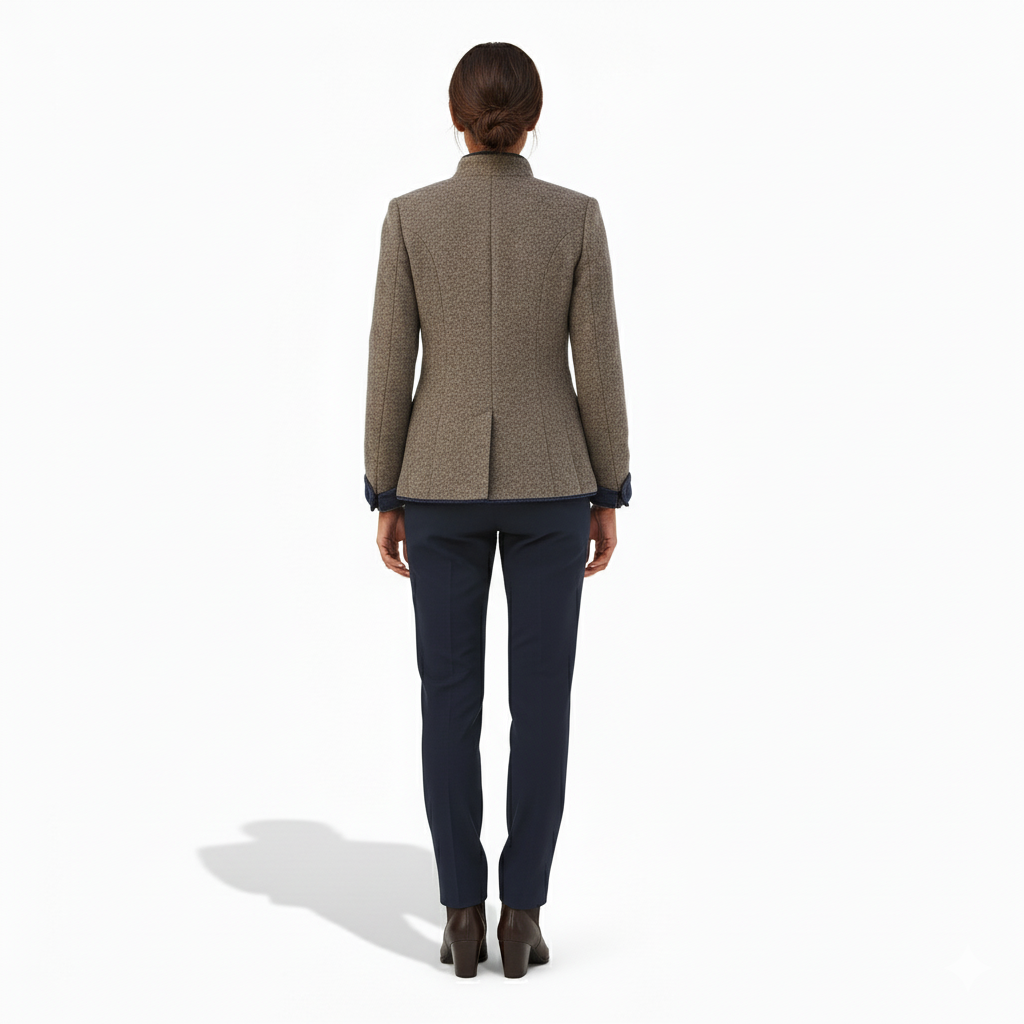 Women’s Long Sleeve Jacket | Solid Colour Casual Coat