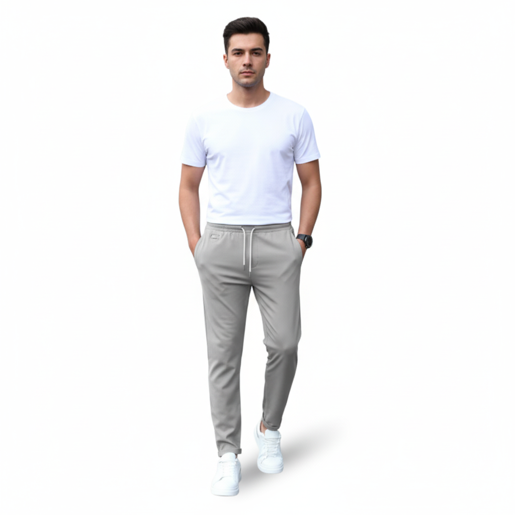 Men’s Stretch Trousers | Slim Fit Casual Pants