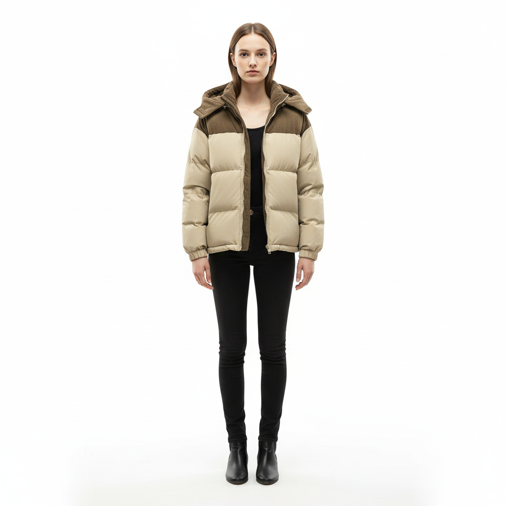 Women Insulated Puffer Jacket | Fleece Lined & Adjustable Hood