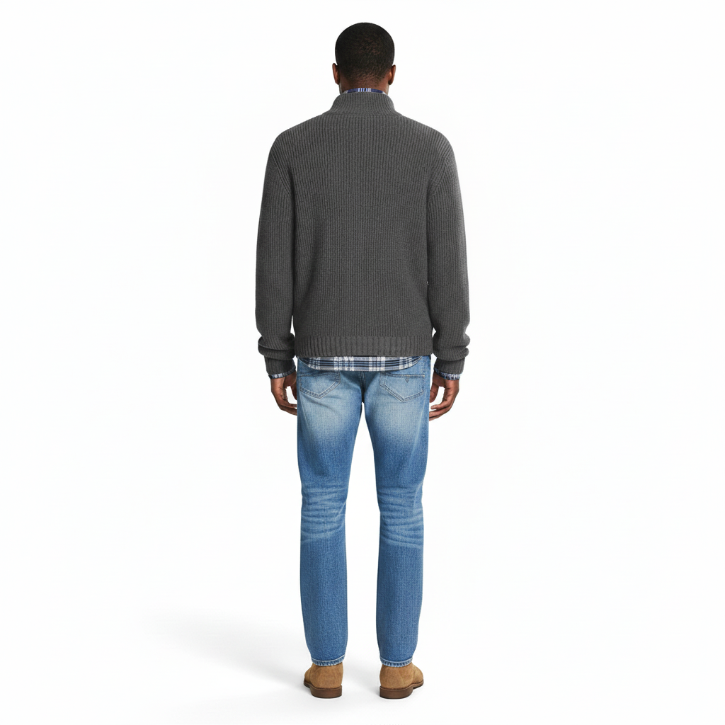 Men’s Knitted Sweater | Soft Cotton Crew Neck