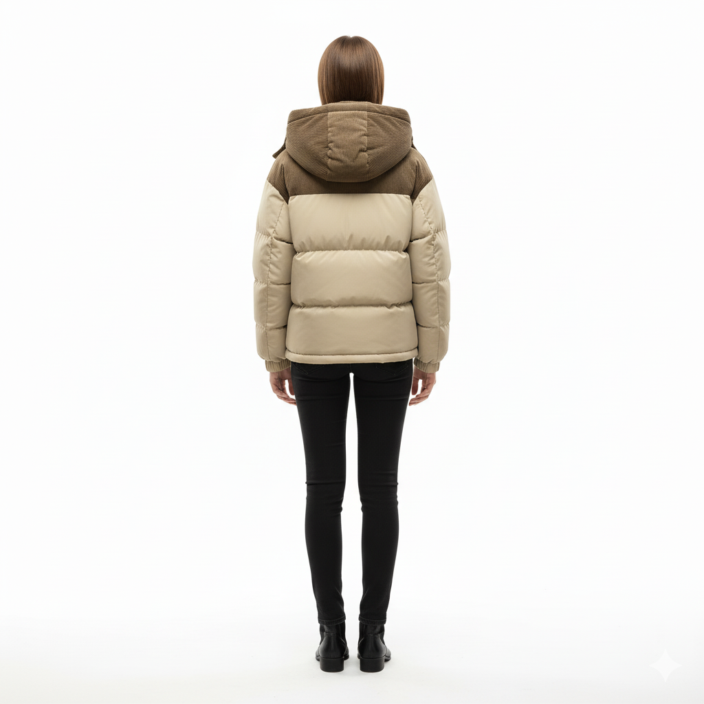 Women Insulated Puffer Jacket | Fleece Lined & Adjustable Hood