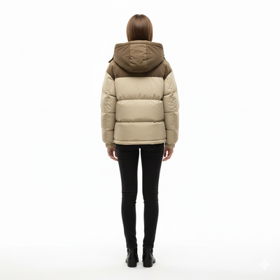 Women Insulated Puffer Jacket | Fleece Lined & Adjustable Hood