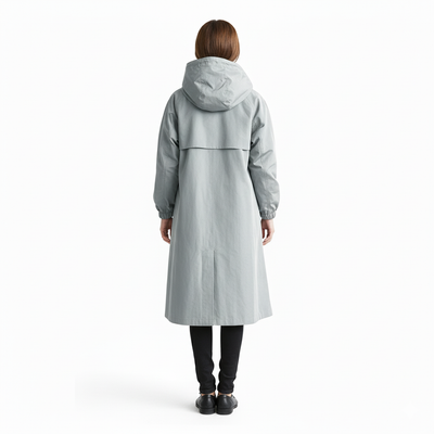 Women’s Waterproof Trench Coat with Hood | Lightweight & Windproof