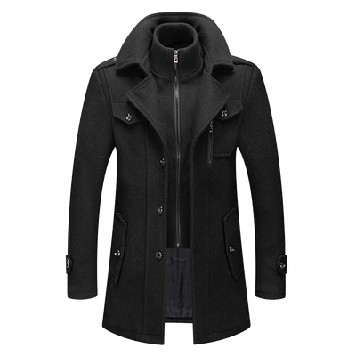 Men’s Long Coat | Wool Blend Overcoat