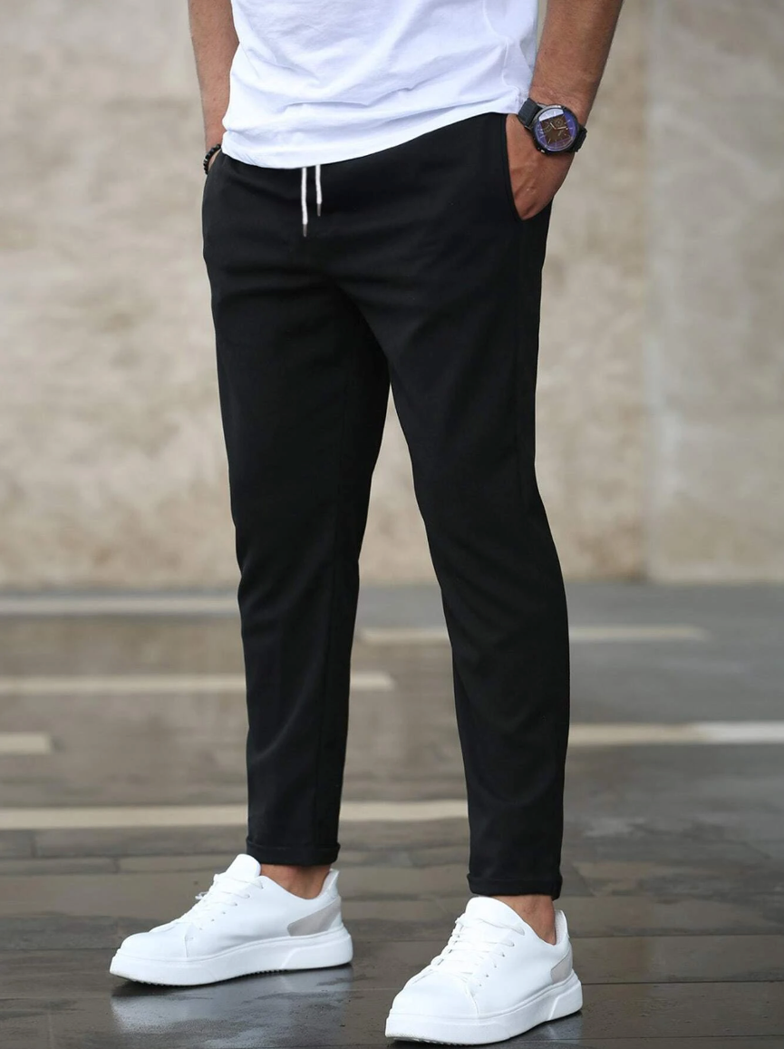 Men’s Stretch Trousers | Slim Fit Casual Pants
