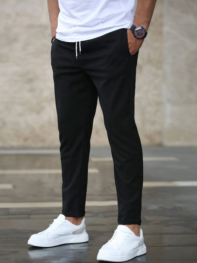 Men’s Stretch Trousers | Slim Fit Casual Pants