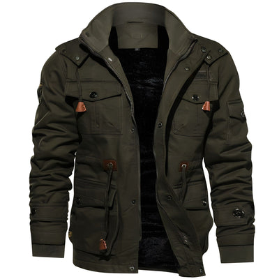 Men’s Military Jacket | Multi Pocket Windbreaker