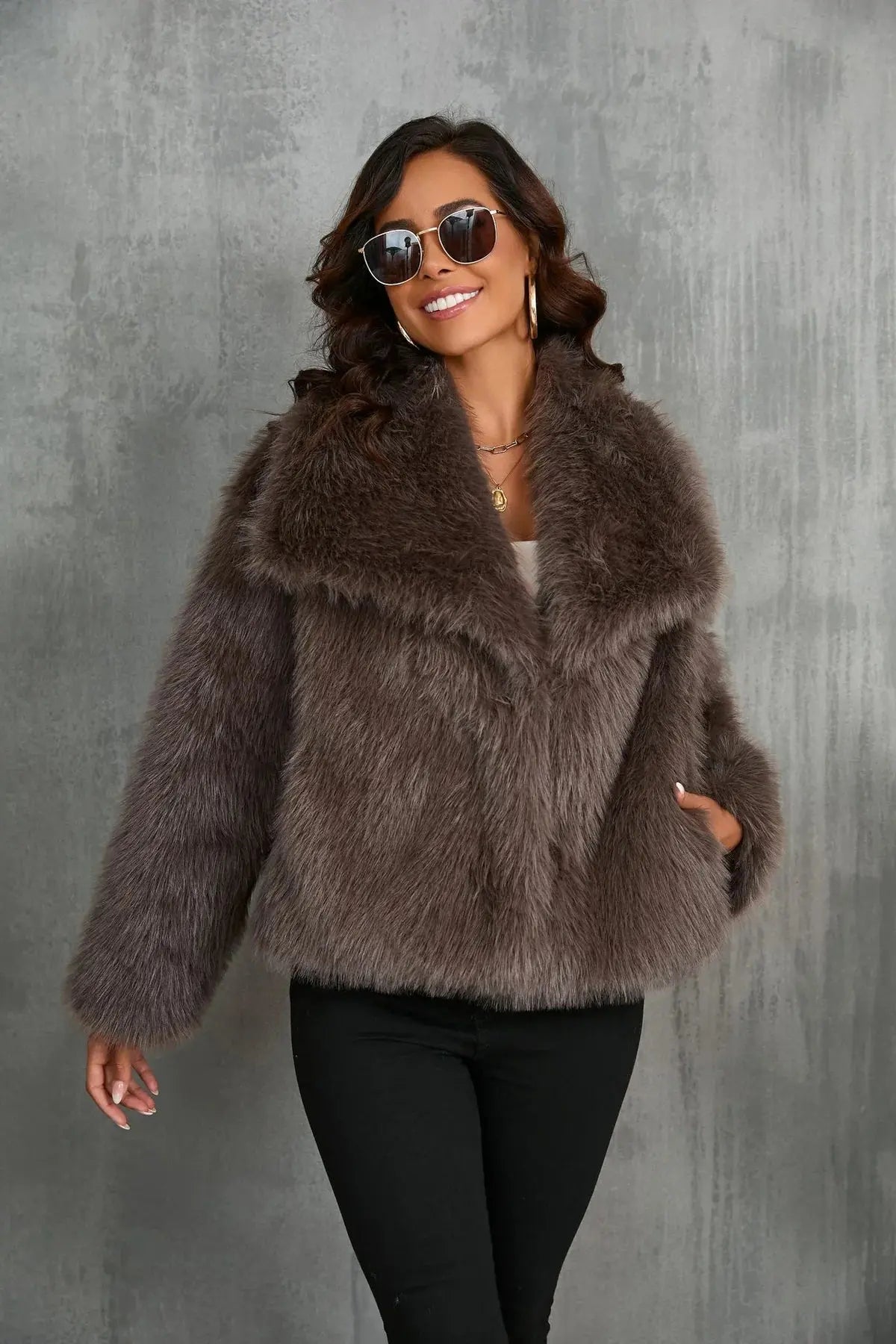 Women’s Faux Fur Coat | Soft Warm Long Winter Jacket