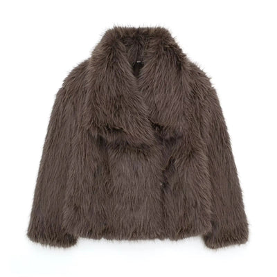 Women’s Faux Fur Coat | Soft Warm Long Winter Jacket