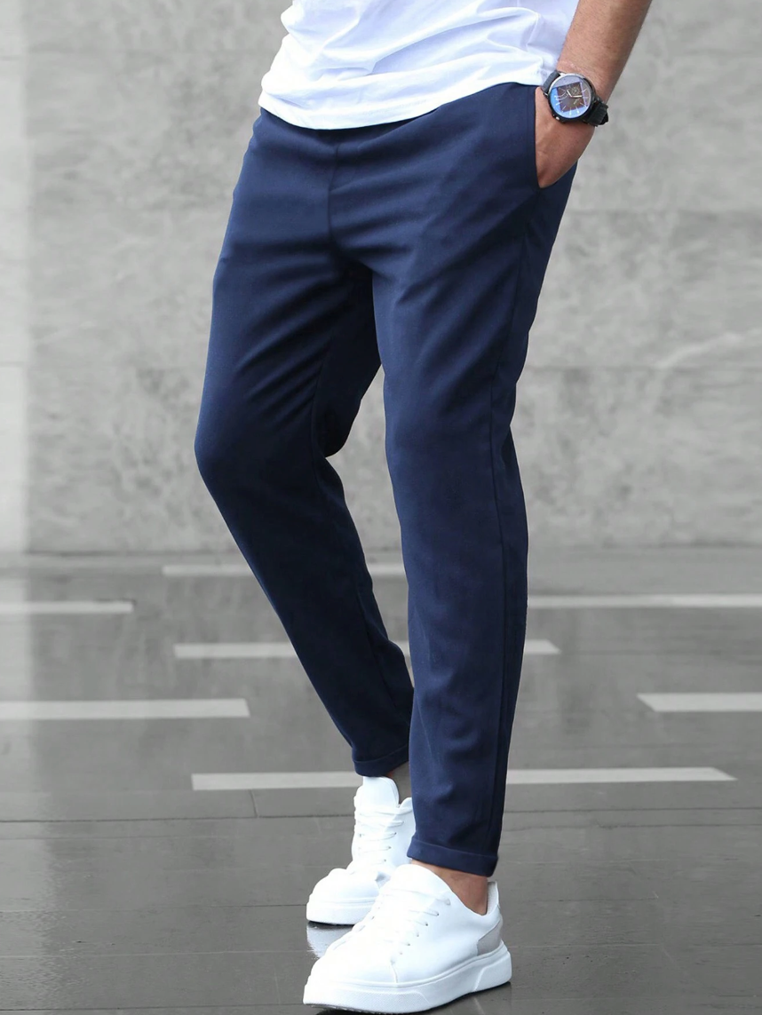 Men’s Stretch Trousers | Slim Fit Casual Pants