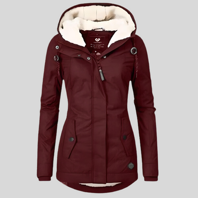 Women’s Long Waterproof Winter Coat | Hooded & Fleece Lined