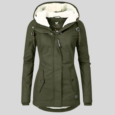 Women’s Long Waterproof Winter Coat | Hooded & Fleece Lined