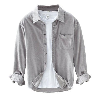 Men’s Corduroy Shirt | Retro Long Sleeve Button Up