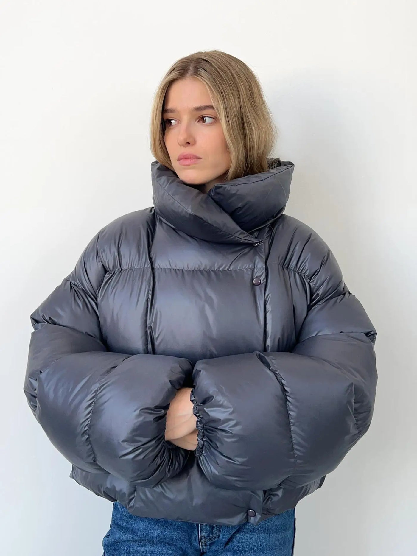 Women’s Oversized Quilted Puffer Jacket | Warm Winter Coat