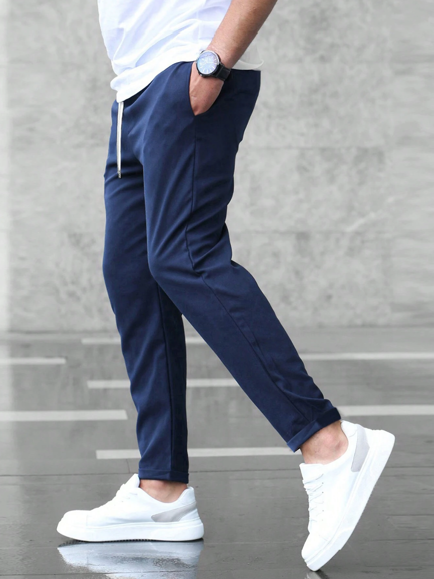 Men’s Stretch Trousers | Slim Fit Casual Pants